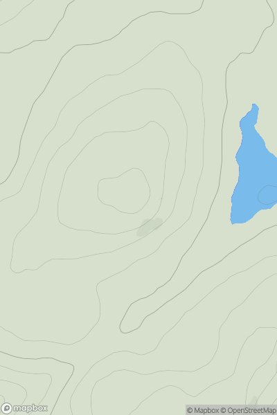 Thumbnail image for Cnoc Loch Ravag showing contour plot for surrounding peak