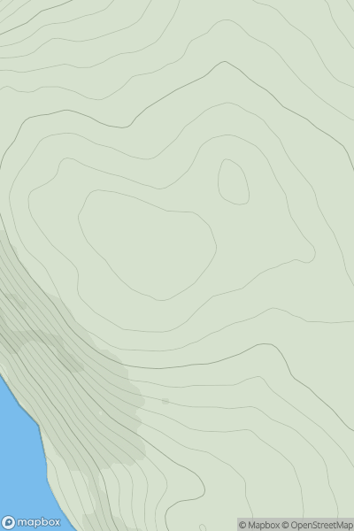 Thumbnail image for Uchd Mor showing contour plot for surrounding peak