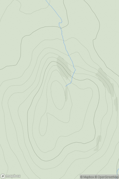Thumbnail image for Ben Roishader showing contour plot for surrounding peak