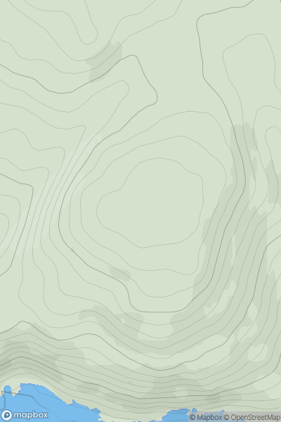 Thumbnail image for Ard Dubh Bhurg showing contour plot for surrounding peak
