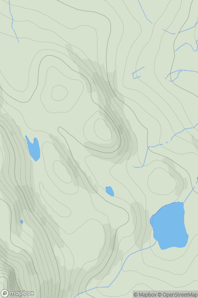 Thumbnail image for Cnoc Loch Droighinn showing contour plot for surrounding peak
