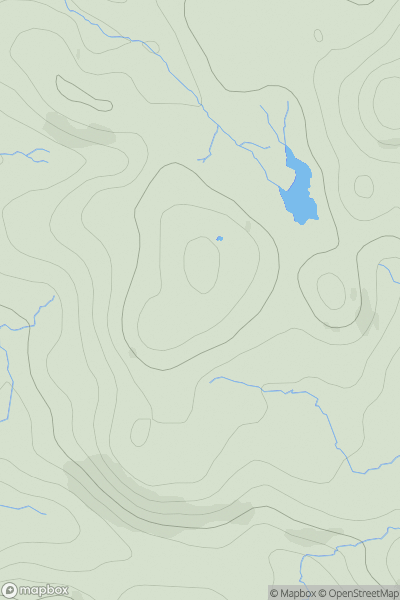 Thumbnail image for Sgurr an Easain Dhuibh showing contour plot for surrounding peak