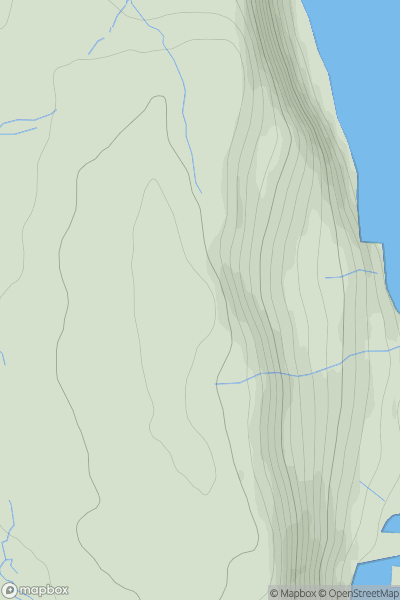 Thumbnail image for Tobhca nan Druidhead showing contour plot for surrounding peak