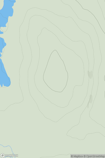 Thumbnail image for Beinn an Loch showing contour plot for surrounding peak