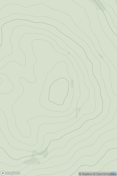 Thumbnail image for Braigh a' Choire Mhoir showing contour plot for surrounding peak