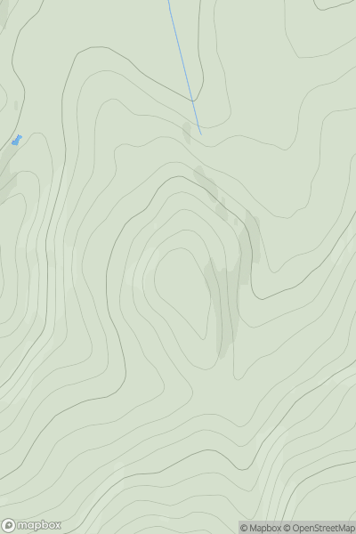 Thumbnail image for Cnoc Calgary showing contour plot for surrounding peak