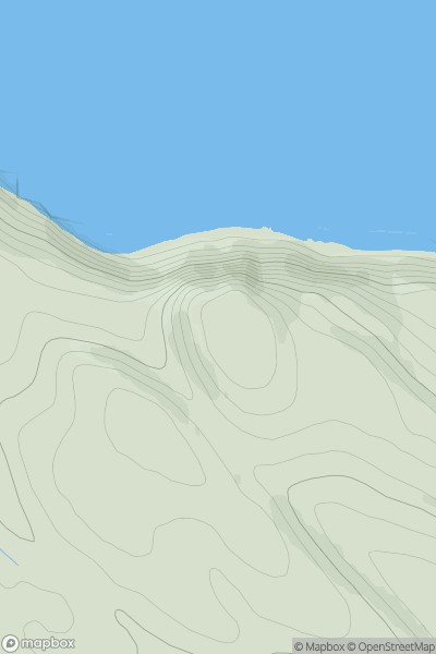 Thumbnail image for Druim na Sroine-cruime showing contour plot for surrounding peak