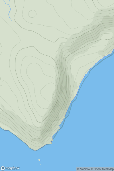 Thumbnail image for Ben Chracaig showing contour plot for surrounding peak