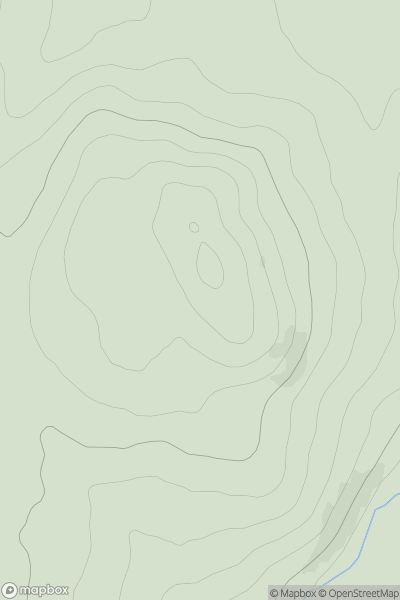 Thumbnail image for Beinn Eirisalain showing contour plot for surrounding peak