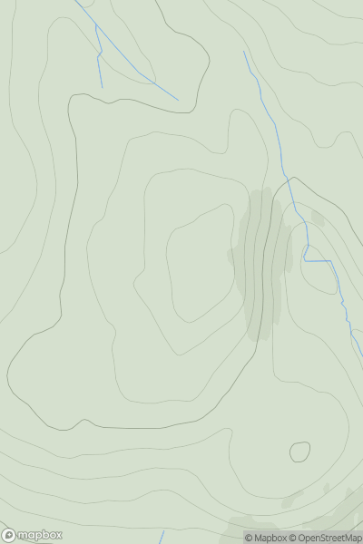 Thumbnail image for Suisinish Hill showing contour plot for surrounding peak