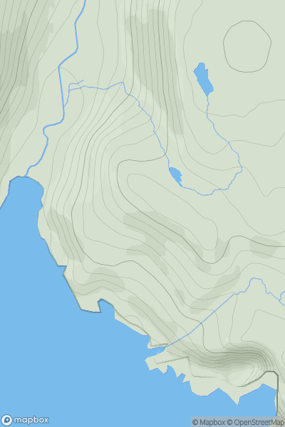Thumbnail image for Cnoc Fuar showing contour plot for surrounding peak