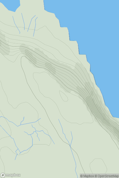 Thumbnail image for Cadha Riach showing contour plot for surrounding peak
