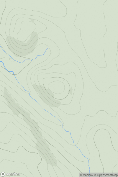 Thumbnail image for Cnoc Dubh Heilla showing contour plot for surrounding peak