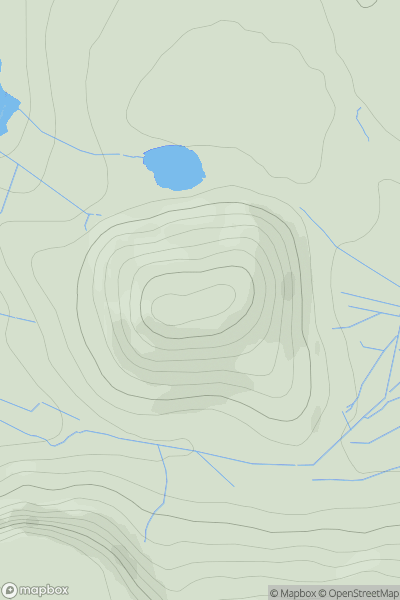 Thumbnail image for Cnoc Roll showing contour plot for surrounding peak