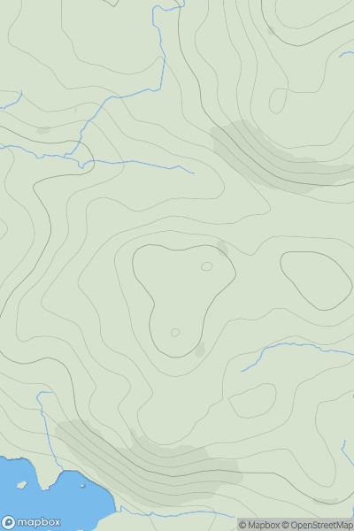 Thumbnail image for An Doirionnaich showing contour plot for surrounding peak