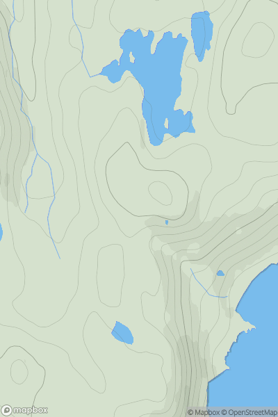 Thumbnail image for Cnoc Brochel showing contour plot for surrounding peak
