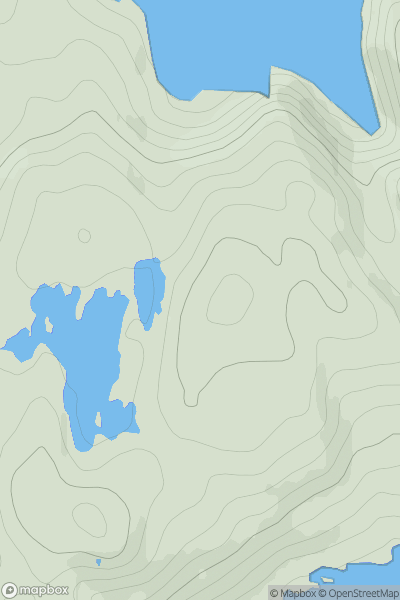 Thumbnail image for Carn Loch Beag showing contour plot for surrounding peak