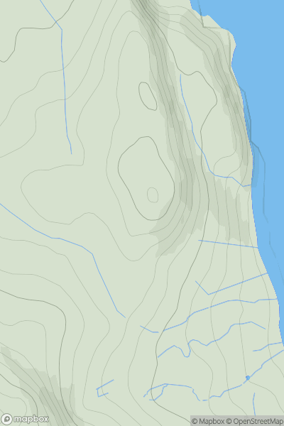 Thumbnail image for Druim nan Slochd showing contour plot for surrounding peak