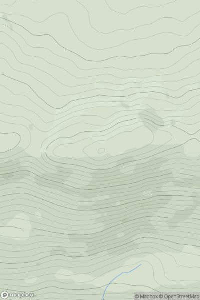 Thumbnail image for Cnoc a' Bhaid-rallaich showing contour plot for surrounding peak