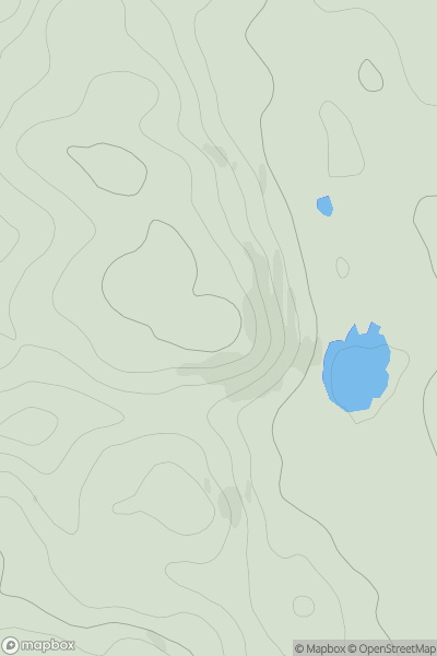 Thumbnail image for Beinn a' Bhearnais showing contour plot for surrounding peak