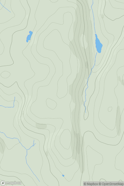 Thumbnail image for Sgath a' Bhannaich showing contour plot for surrounding peak