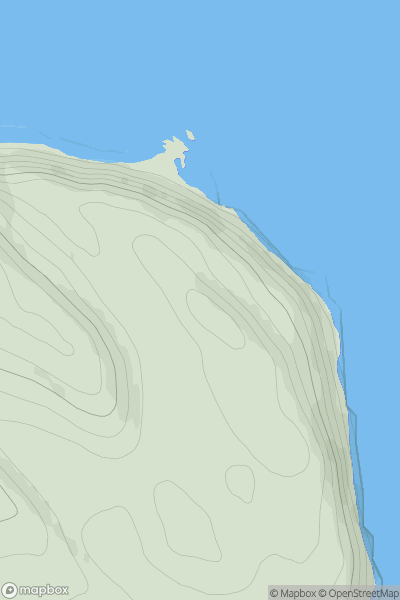 Thumbnail image for Druim Nead an Fhireon showing contour plot for surrounding peak