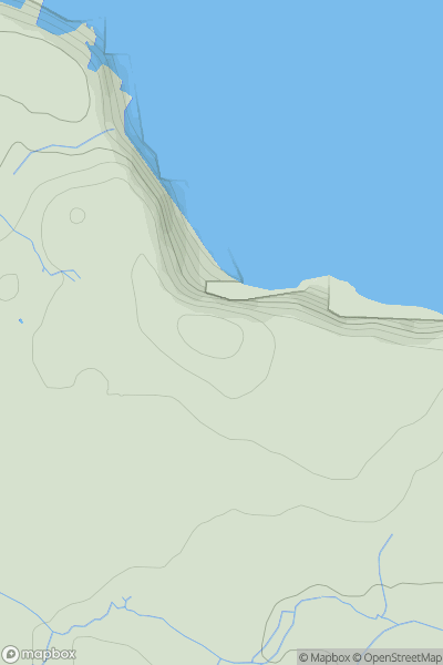 Thumbnail image for Tom na h-Uraich showing contour plot for surrounding peak