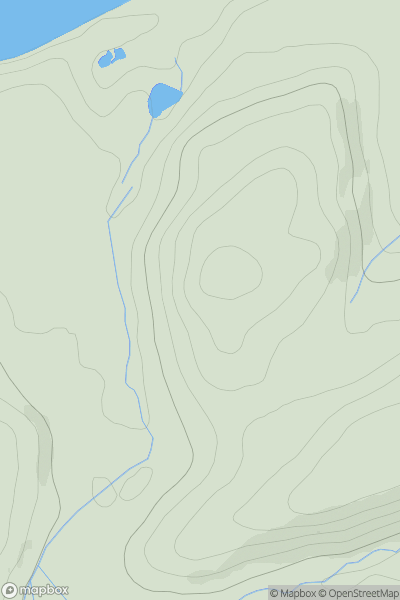 Thumbnail image for Cnoc a' Mhadaidh-ruaidh showing contour plot for surrounding peak