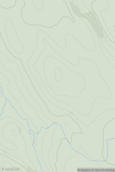 Thumbnail image for Druim Tian showing contour plot for surrounding peak