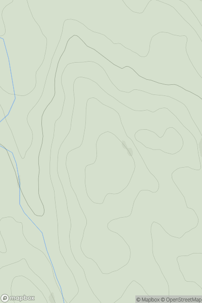 Thumbnail image for Glac an Ailean showing contour plot for surrounding peak