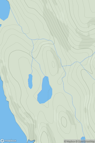 Thumbnail image for Cnoc Coille an Leatraich showing contour plot for surrounding peak