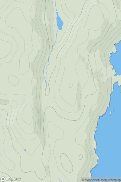 Thumbnail image for Carn Loch Braig showing contour plot for surrounding peak