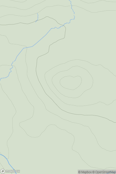 Thumbnail image for Cnoc Beag showing contour plot for surrounding peak