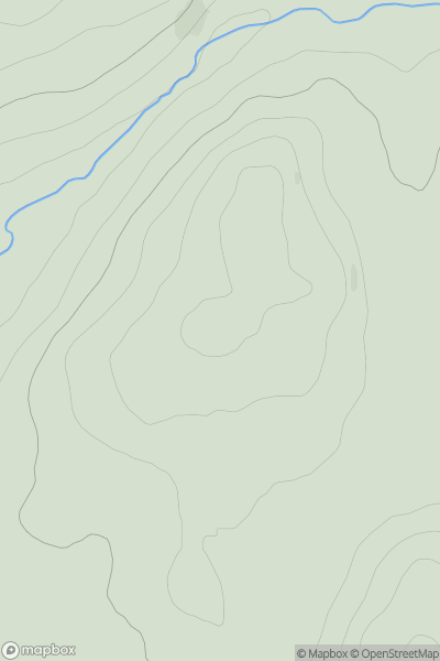 Thumbnail image for Cnoc a' Fhradhaire showing contour plot for surrounding peak