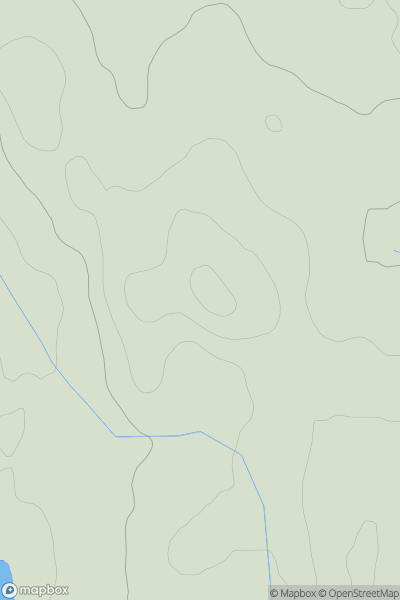 Thumbnail image for Cnocan na Ban showing contour plot for surrounding peak