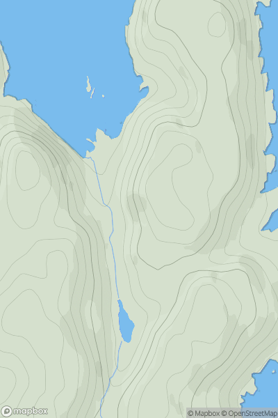 Thumbnail image for Carn Braig showing contour plot for surrounding peak