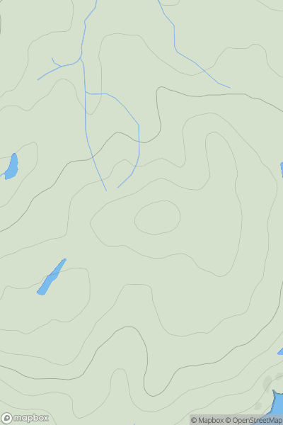Thumbnail image for Doire Chaol showing contour plot for surrounding peak