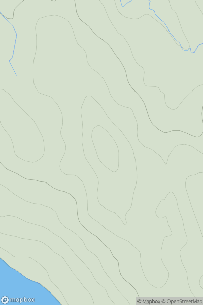 Thumbnail image for Creag Mhic Ibheir showing contour plot for surrounding peak