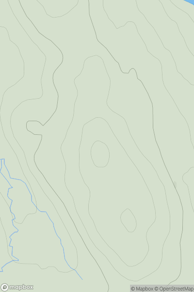 Thumbnail image for Cnoc Clachamish showing contour plot for surrounding peak