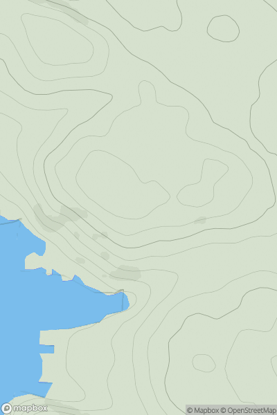 Thumbnail image for Ross of Mull showing contour plot for surrounding peak