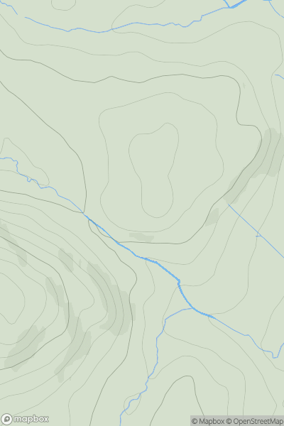 Thumbnail image for Cnoc an Fhreacadain showing contour plot for surrounding peak