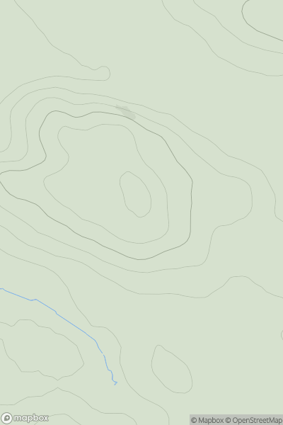 Thumbnail image for Beinn Chladan showing contour plot for surrounding peak