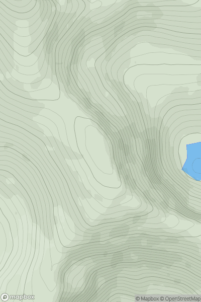 Thumbnail image for Meall nam Peithirean showing contour plot for surrounding peak