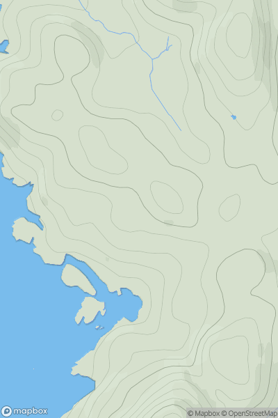 Thumbnail image for Dry Harbour Hill showing contour plot for surrounding peak