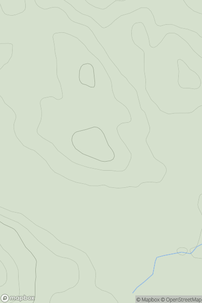 Thumbnail image for Sidhean Riabhach showing contour plot for surrounding peak