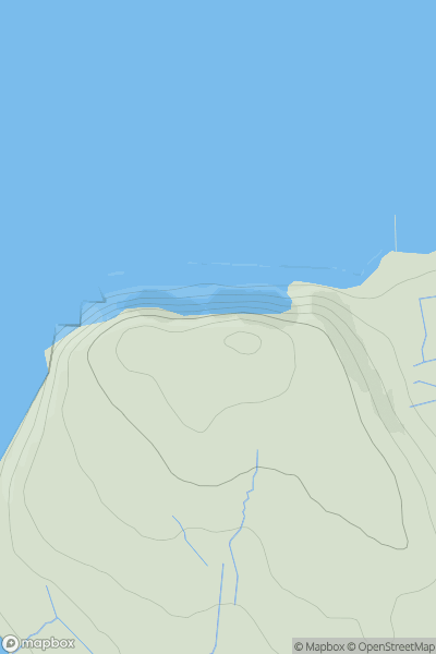 Thumbnail image for Rubh' a' Chairn Leith showing contour plot for surrounding peak