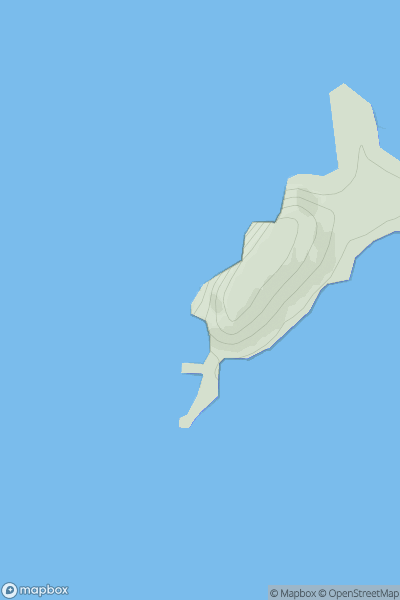 Thumbnail image for Oronsay showing contour plot for surrounding peak