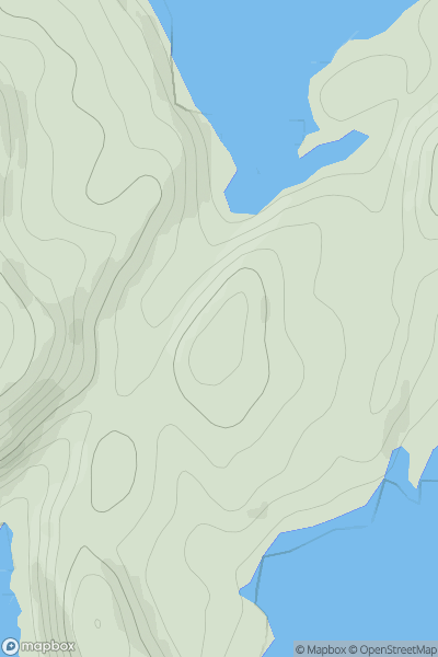 Thumbnail image for Torr Mor NE Top showing contour plot for surrounding peak