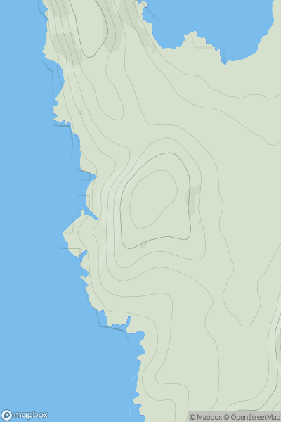 Thumbnail image for Cnoc Caliach showing contour plot for surrounding peak