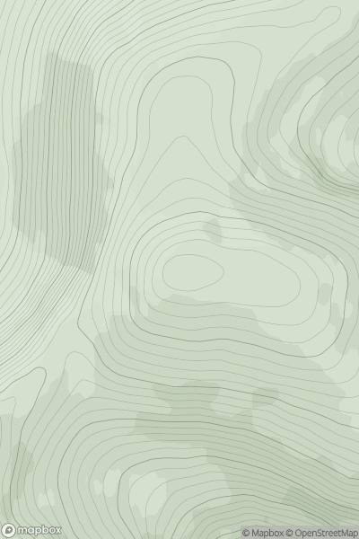 Thumbnail image for Beinn Liath Mhor Fannaich showing contour plot for surrounding peak